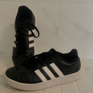 Black/white Adidas-Neo cloud foam sneakers